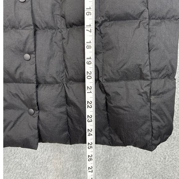 Trina Turk Down Puffer Jacket Boxy Fit Size M NWOT Black White Trim Designer - Picture 6 of 11